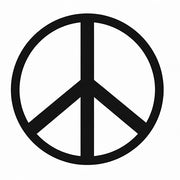 Stempidoo - Maxi Mini - Motivstempel - Peace-Zeichen - Frieden - Stempel zum Basteln von Karten, DIY, Papier, Stoffen