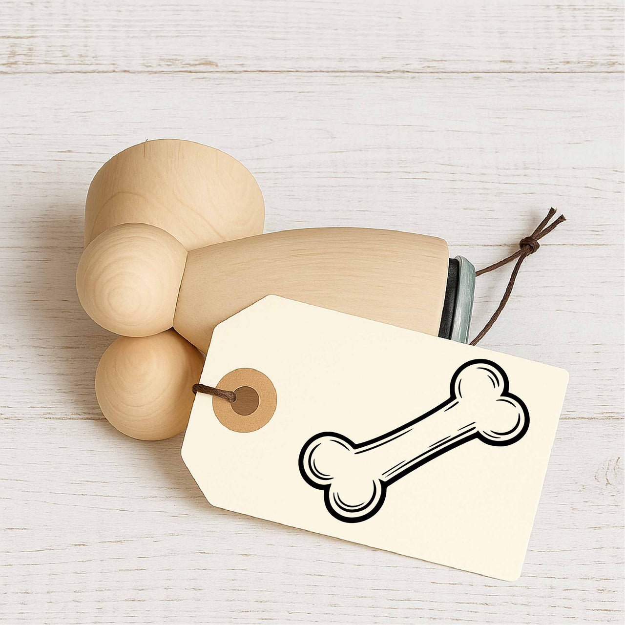 Stempidoo - Maxi Mini - Motivstempel - Symbol - Knochen - Stempel zum Basteln von Karten, DIY, Papier, Stoffen 