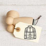 Stempidoo - Maxi Mini - Motivstempel - Symbol - Warnschutzjacke - Stempel zum Basteln von Karten, DIY, Papier, Stoffen, Arbeit, Beruf, Büro