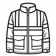 Stempidoo - Maxi Mini - Motivstempel - Symbol - Warnschutzjacke - Stempel zum Basteln von Karten, DIY, Papier, Stoffen, Arbeit, Beruf, Büro