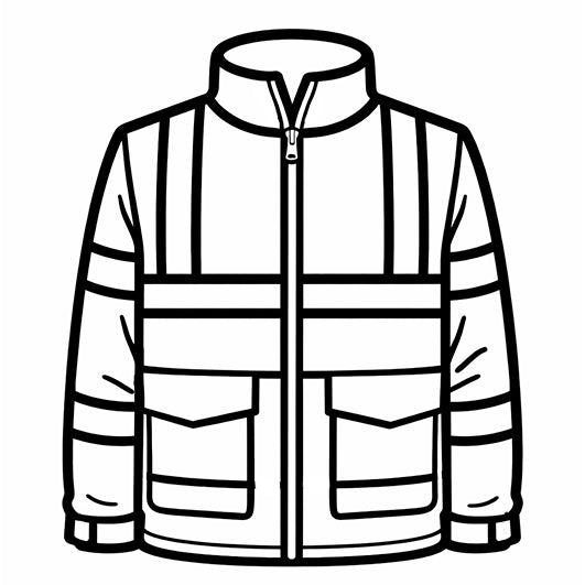 Stempidoo - Maxi Mini - Motivstempel - Symbol - Warnschutzjacke - Stempel zum Basteln von Karten, DIY, Papier, Stoffen, Arbeit, Beruf, Büro