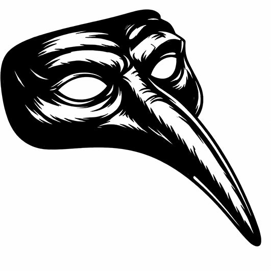 Stempidoo - Maxi Mini - Motivstempel - Venezianische Pestdoktor Maske - Stempel zum Basteln von Karten, DIY, Papier, Stoffen, Scrapbooking