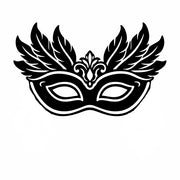 Stempidoo - Maxi Mini - Motivstempel - Venezianische Maske - Stempel zum Basteln von Karten, DIY, Papier, Stoffen, Scrapbooking 