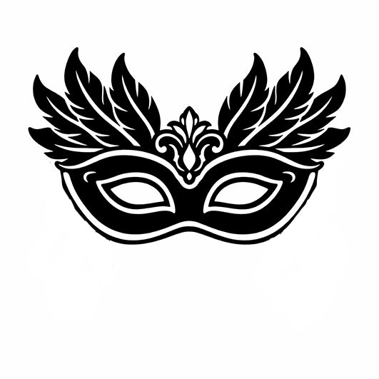 Stempidoo - Maxi Mini - Motivstempel - Venezianische Maske - Stempel zum Basteln von Karten, DIY, Papier, Stoffen, Scrapbooking 