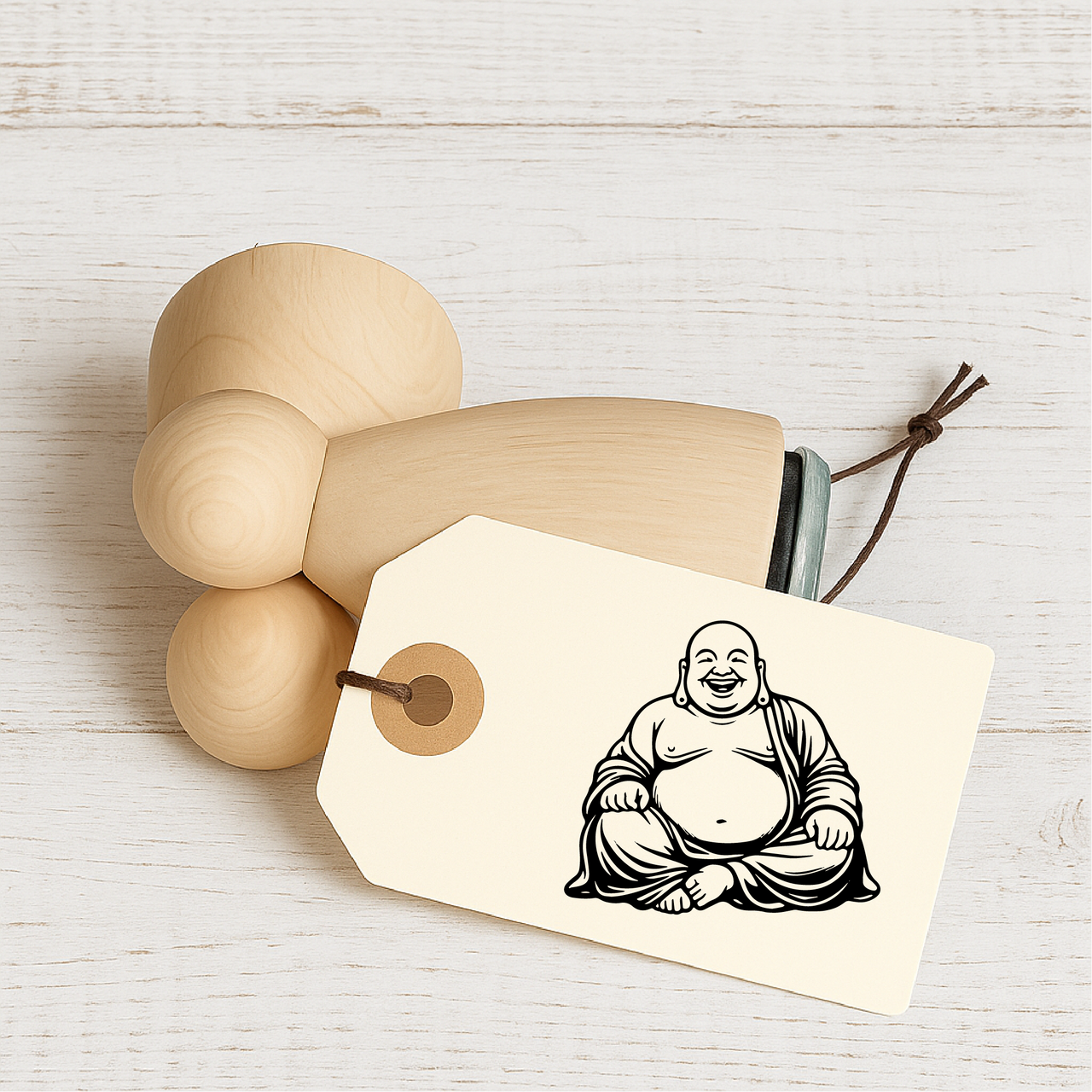 Stempidoo - Maxi Mini - Motivstempel - Buddha - Stempel zum Basteln von Karten, DIY, Papier, Stoffen, Scrapbooking
