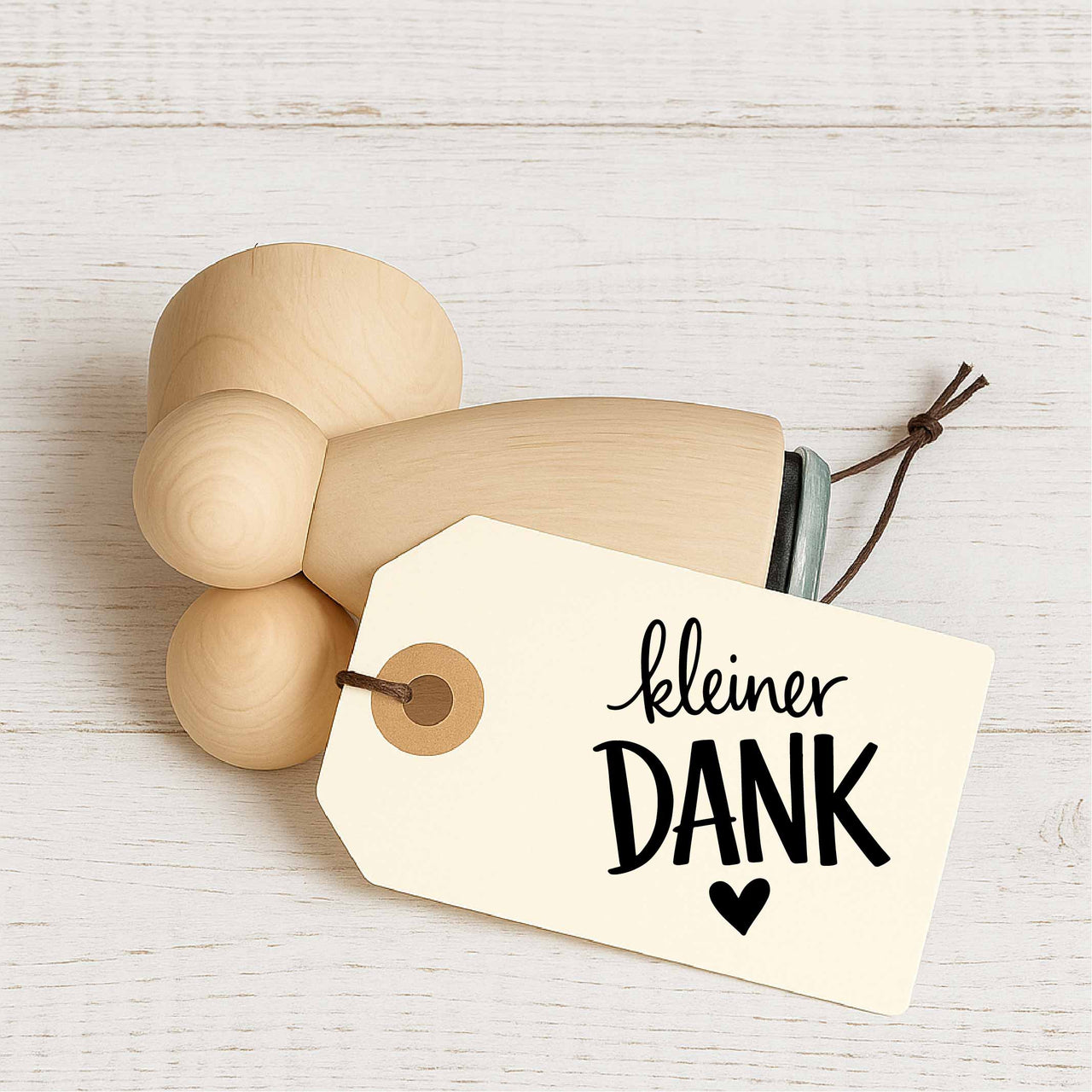 Stempidoo - Maxi Mini - Motivstempel - kleiner DANK - Stempel zum Basteln von Karten, DIY, Papier, Stoffen, Scrapbooking