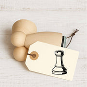 Stempidoo - Maxi Mini - Motivstempel - Schachfigur Turm - Stempel zum Basteln von Karten, DIY, Papier, Stoffen, Scrapbooking