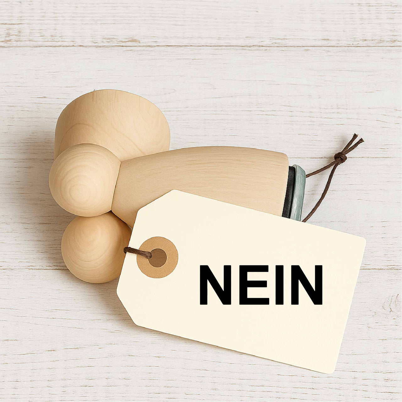 Stempidoo - Maxi Mini - Textstempel - NEIN - Stempel für Schule , Beruf zum Basteln von Karten, DIY, Papier, Stoffen, Scrapbooking