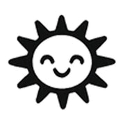 Stempidoo Maxi Mini Motivstempel Sonne – Holzstempel für Karten, Scrapbooking, DIY, Basteln & Papier