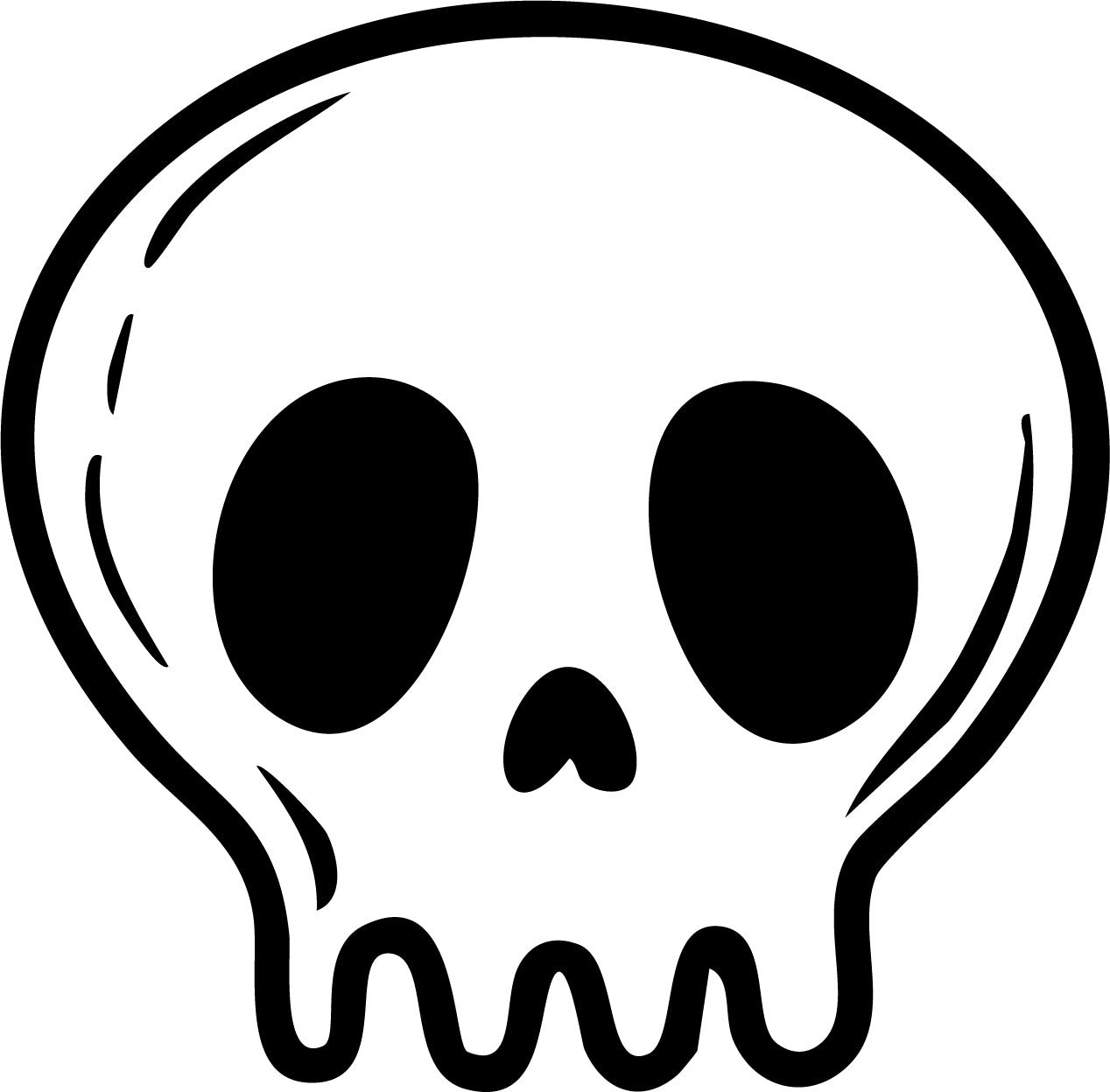 Stempidoo - Maxi Mini - Motivstempel - Totenkopf - Halloween - Stempel zum Basteln von Karten, DIY, Papier, Stoffen