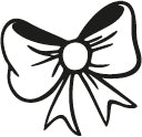 Stempidoo - Maxi Mini - Motivstempel - Schleife  - Stempel zum Basteln von Karten, DIY, Papier, Stoffen