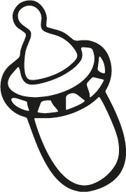 Stempidoo - Maxi Mini - Motivstempel - Babyfläschchen  - Stempel zum Basteln von Karten, DIY, Papier, Stoffen 