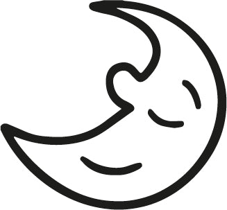Stempidoo - Maxi Mini - Motivstempel - Mond  - Stempel zum Basteln von Karten, DIY, Papier, Stoffen