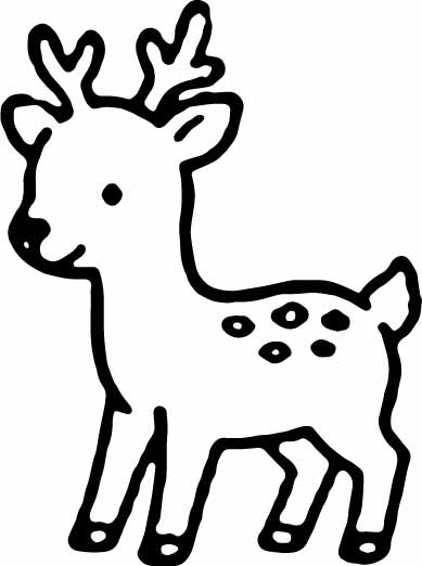 Stempidoo Maxi Mini Motivstempel Hirsch – Holzstempel für Karten, Scrapbooking, DIY, Basteln & Papier 