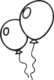 Stempidoo - Maxi Mini - Motivstempel - Luftballons - Stempel zum Basteln von Karten, DIY, Papier, Stoffen