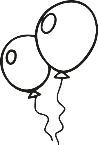 Stempidoo - Maxi Mini - Motivstempel - Luftballons - Stempel zum Basteln von Karten, DIY, Papier, Stoffen