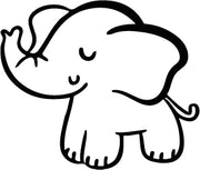 Stempidoo - Maxi Mini - Motivstempel - Elefant - Stempel zum Basteln von Karten, DIY, Papier, Stoffen