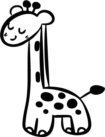 Motivstempel - Giraffe - Stempel zum Basteln von Karten, DIY, Papier, Stoffen