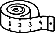 Stempidoo Mini Motivstempel Maßband – Holzstempel für Karten, Scrapbooking, DIY, Basteln & Papier
