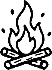 Stempidoo®  Ministempel Lagerfeuer – Motivstempel 