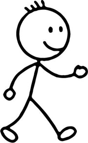Stempidoo®  Ministempel Strichfigur - Mann – Motivstempel 