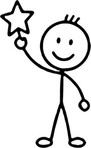 Stempidoo Ministempel Strichfigur - Junge mit Stern