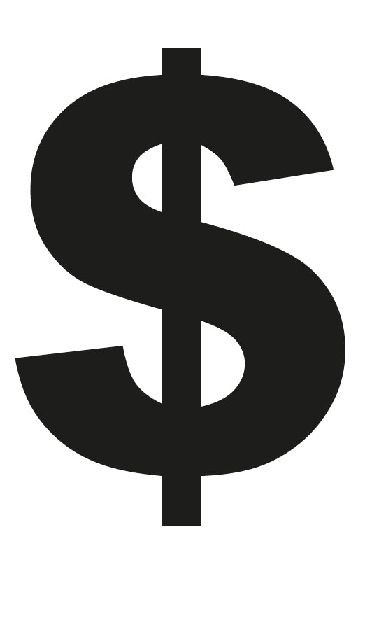Stempidoo - Maxi Mini - Motivstempel - Währungssymbol Dollar - Stempel zum Basteln von Karten, DIY, Papier, Stoffen