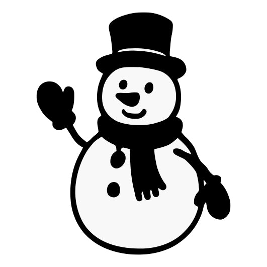 Stempidoo - Maxi Mini - Motivstempel - Schneemann- Stempel zum Basteln von Karten, DIY, Papier, Stoffen