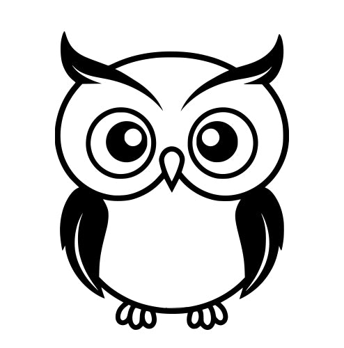 Stempidoo - Maxi Mini - Motivstempel - Eule - Stempel zum Basteln von Karten, DIY, Papier, Stoffen