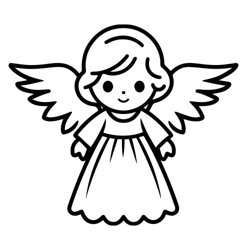 Stempidoo - Maxi Mini - Motivstempel - Engel - Stempel zum Basteln von Karten, DIY, Papier, Stoffen