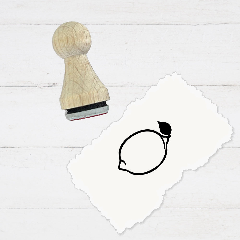 Ministempel - Motivstempel - Zitrone - Obst - Stempel Geschenk - DIY Stempel zum Basteln von Karten, Papier, Stoffen