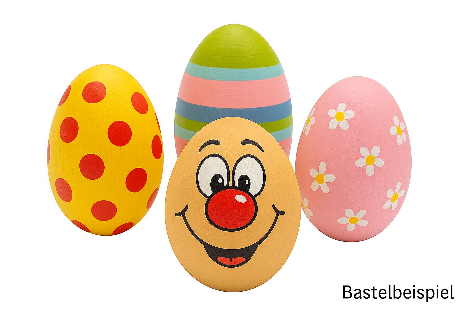 Holzeier mit Halbloch Bohrung aus unbehandeltem Buchenholz – natürliche Deko & nachhaltiges Bastelmaterial