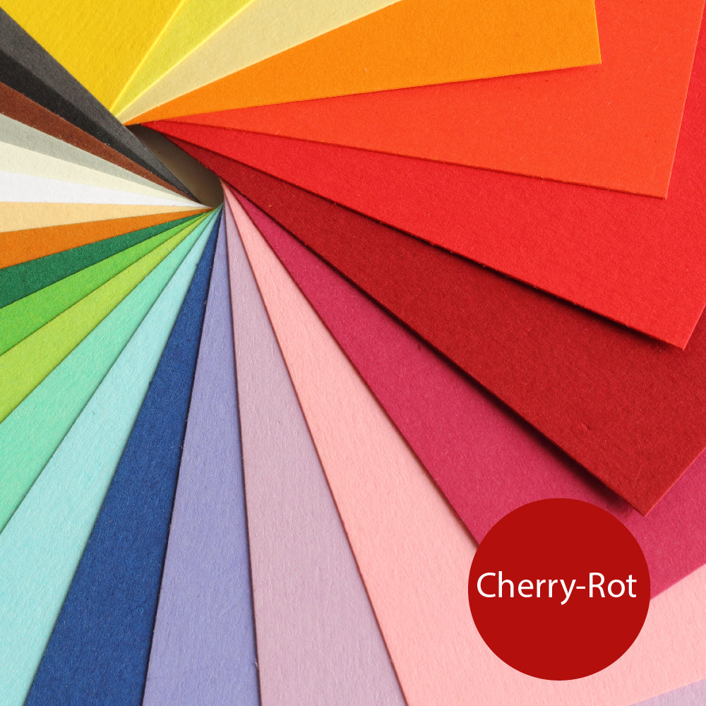 50 Blatt Cherry - Rot Kartonpapier Tonkarton 250 g/m², für DIY-Projekte - Scrapbooking - Einladungen - Karten - Anhänger