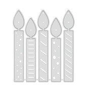 Metall Stanzform Advent Kerzen für Scrapbooking & Karten – Hochwertige DIY Schablone aus Kohlenstoffstahl für Papier, Filz & Bastelprojekte