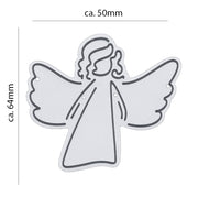 Metall Stanzform Advent Engel für Scrapbooking & Karten – Hochwertige DIY Schablone aus Kohlenstoffstahl für Papier, Filz & Bastelprojekte