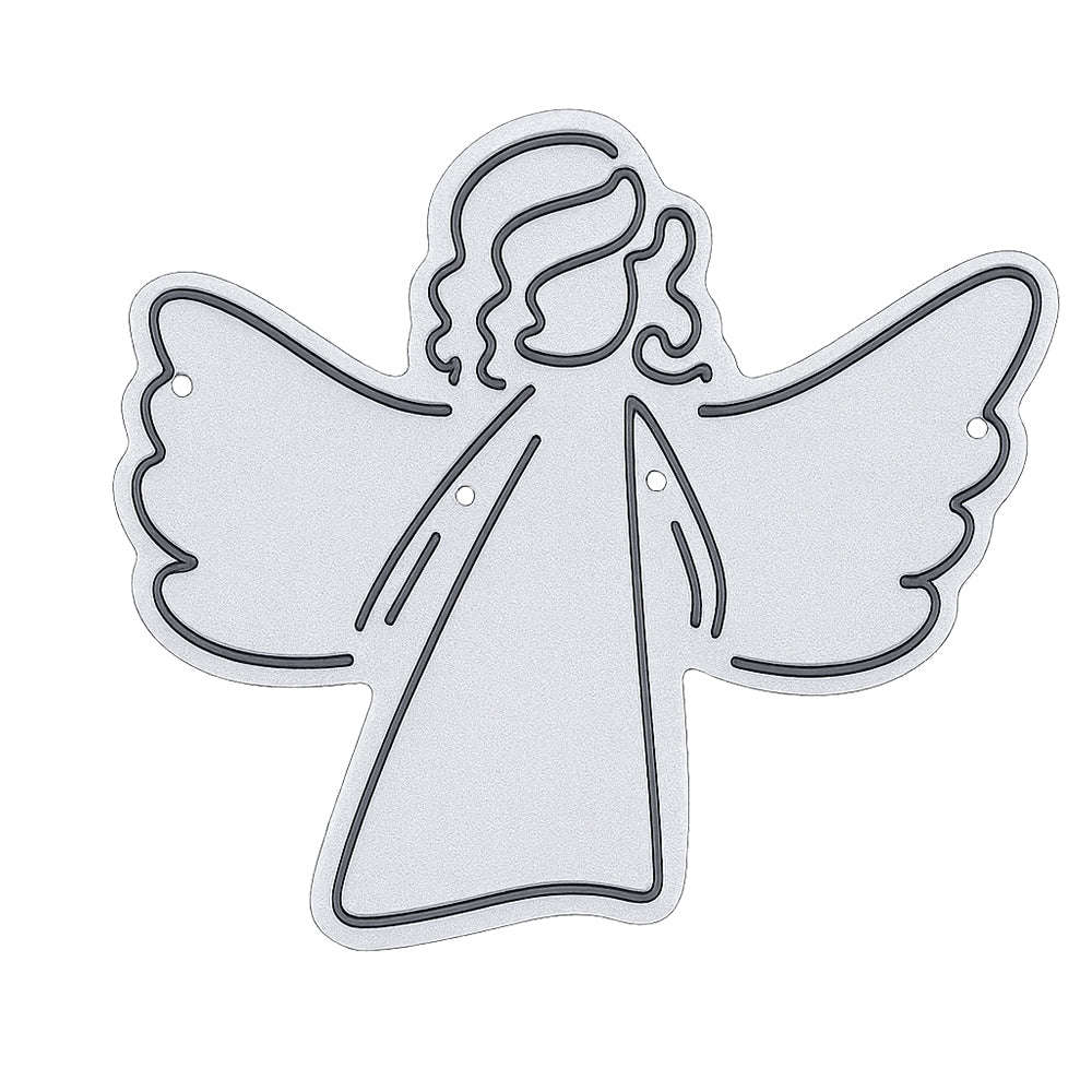 Metall Stanzform Advent Engel für Scrapbooking & Karten – Hochwertige DIY Schablone aus Kohlenstoffstahl für Papier, Filz & Bastelprojekte