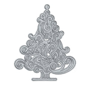 Metall Stanzform Advent Christbaum für Scrapbooking & Karten – Hochwertige DIY Schablone aus Kohlenstoffstahl für Papier, Filz & Bastelprojekte