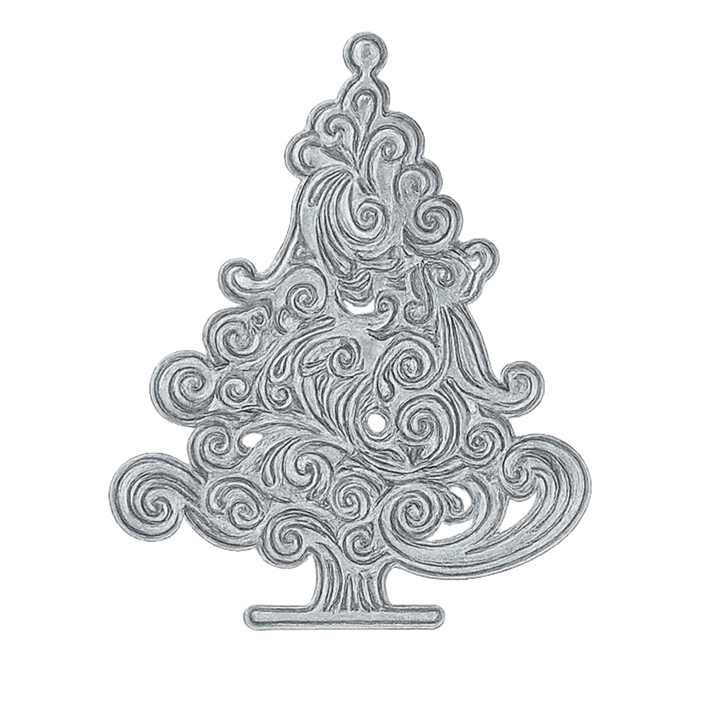 Metall Stanzform Advent Christbaum für Scrapbooking & Karten – Hochwertige DIY Schablone aus Kohlenstoffstahl für Papier, Filz & Bastelprojekte