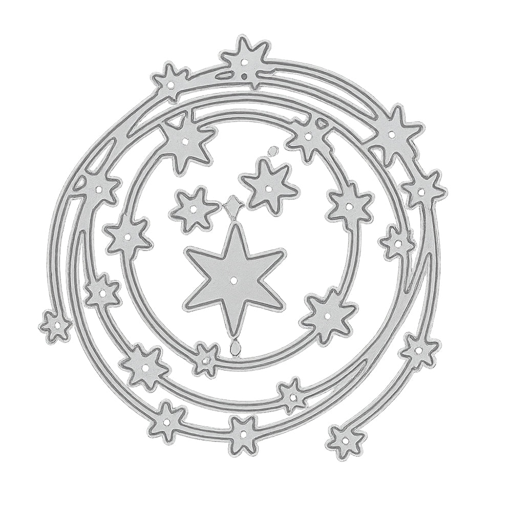 Metall Stanzform Sterne für Scrapbooking & Karten – Hochwertige DIY Schablone aus Kohlenstoffstahl für Papier, Filz & Bastelprojekte