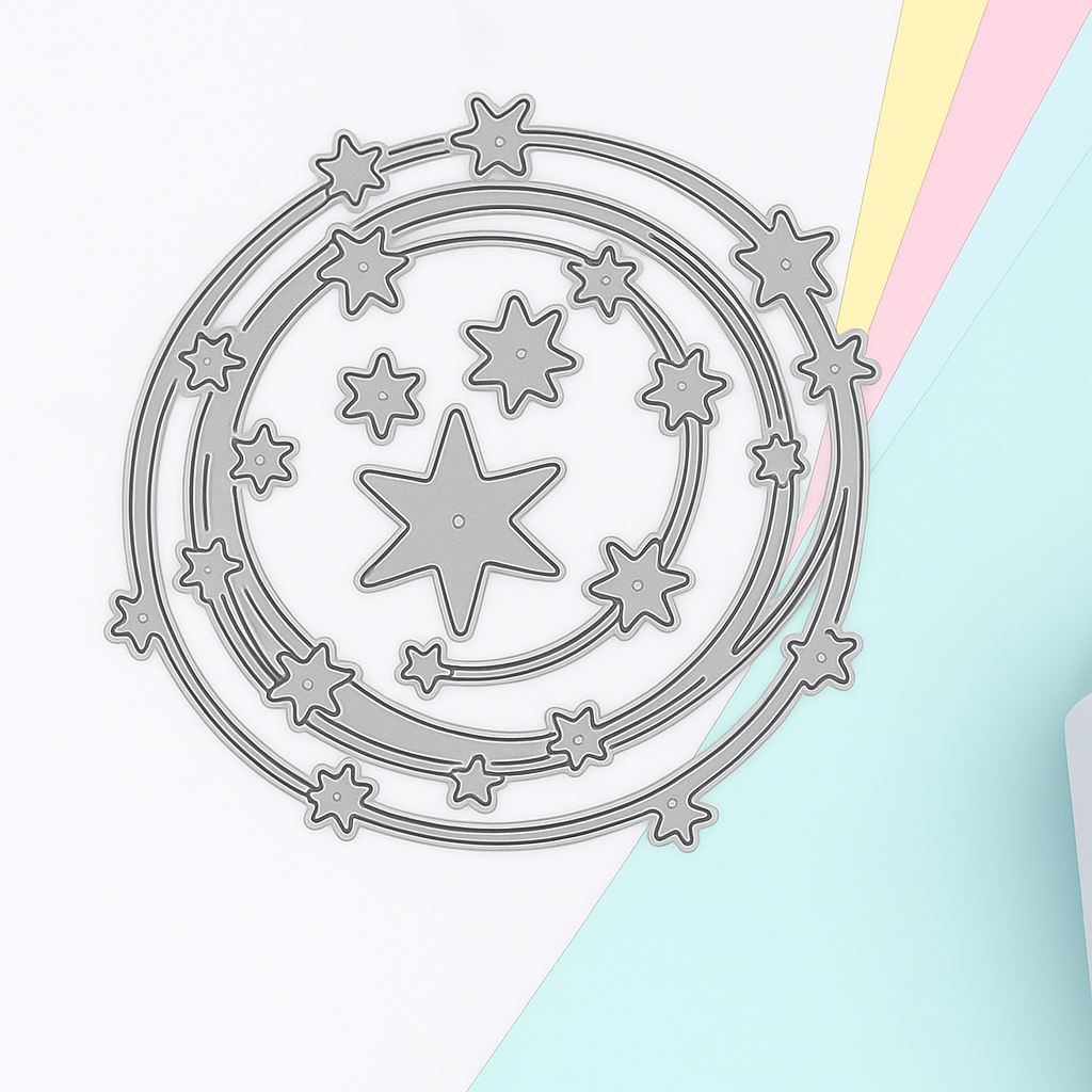 Metall Stanzform Sterne für Scrapbooking & Karten – Hochwertige DIY Schablone aus Kohlenstoffstahl für Papier, Filz & Bastelprojekte