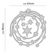 Metall Stanzform Sterne für Scrapbooking & Karten – Hochwertige DIY Schablone aus Kohlenstoffstahl für Papier, Filz & Bastelprojekte