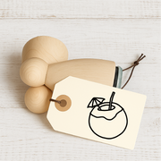 Stempidoo- Ministempel - Cocktail mit Schirmchen - Stempel Geschenk - DIY Stempel zum Basteln von Karten, Papier, Stoffen