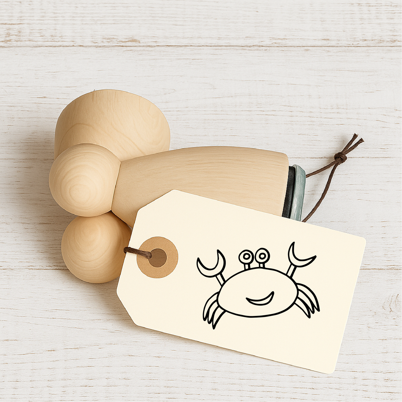 Stempidoo - Maxi Mini - Motivstempel - Krabbe - Stempel Geschenk - DIY Stempel zum Basteln von Karten, Papier, Stoffen 
