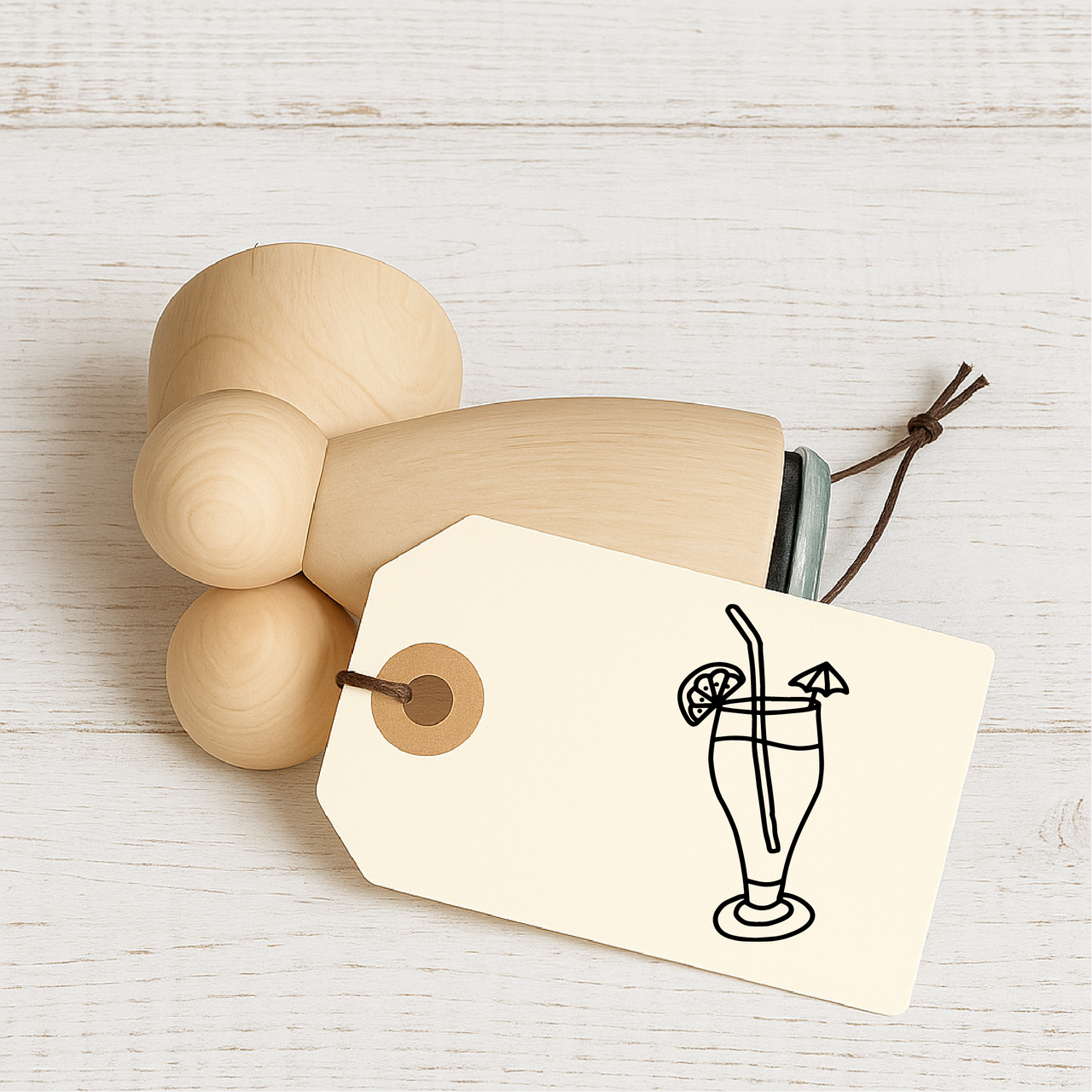 Stempidoo - Maxi Mini - Motivstempel - Cocktail - Stempel Geschenk - DIY Stempel zum Basteln von Karten, Papier, Stoffen