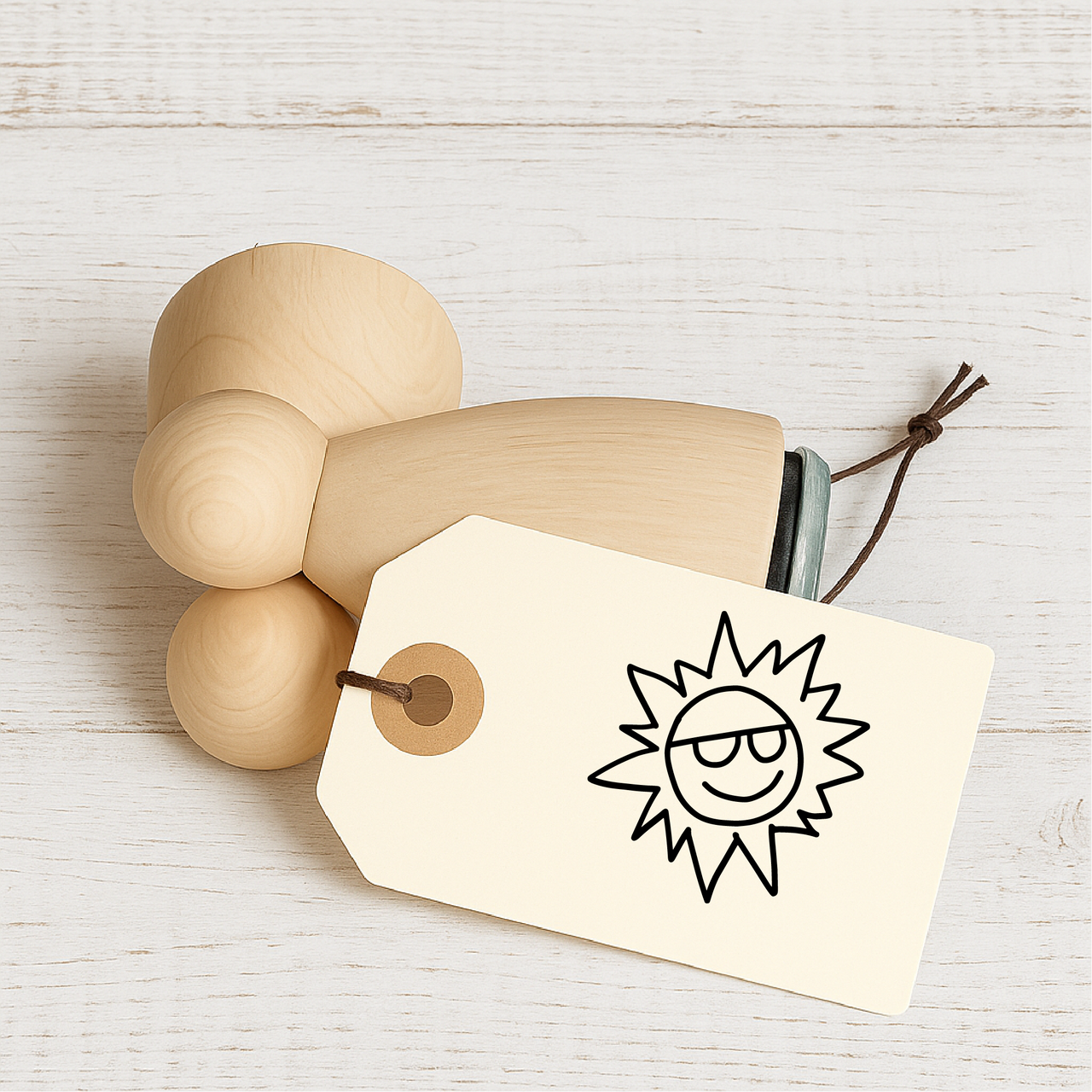 Stempidoo - Maxi Mini - Motivstempel - Sonne - Stempel Geschenk - DIY Stempel zum Basteln von Karten, Papier, Stoffen