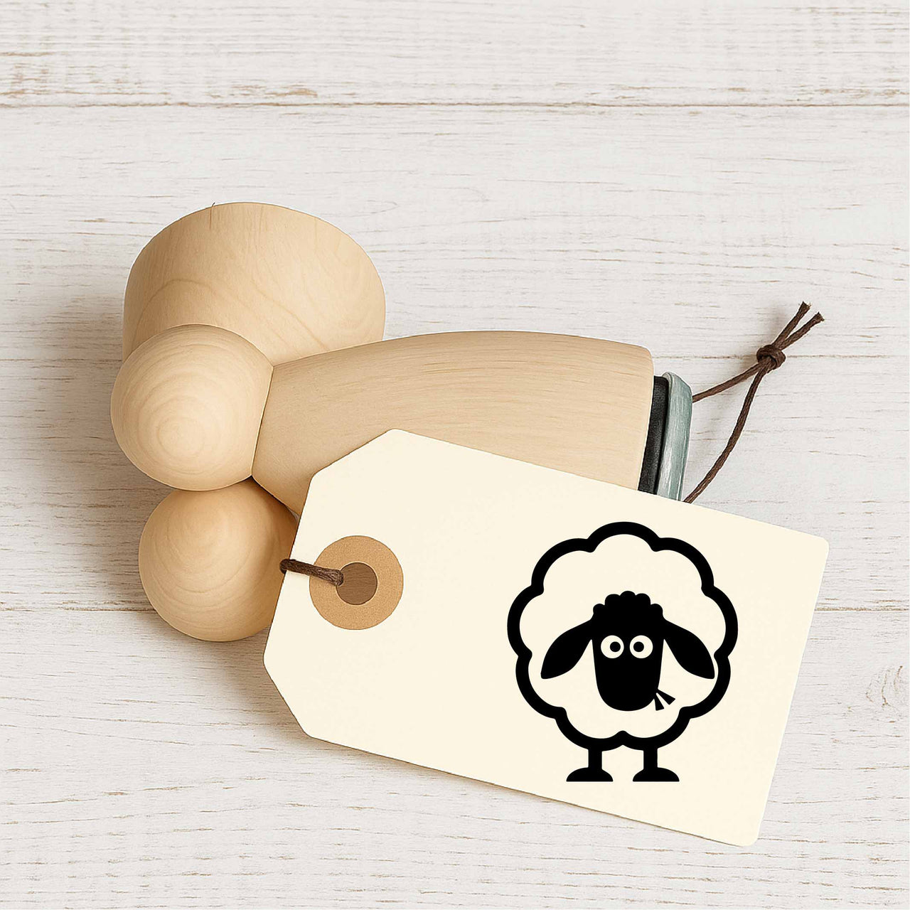 Stempidoo - Maxi Mini - Motivstempel - Schaf - Stempel zum Basteln von Karten, DIY, Papier, Stoffen