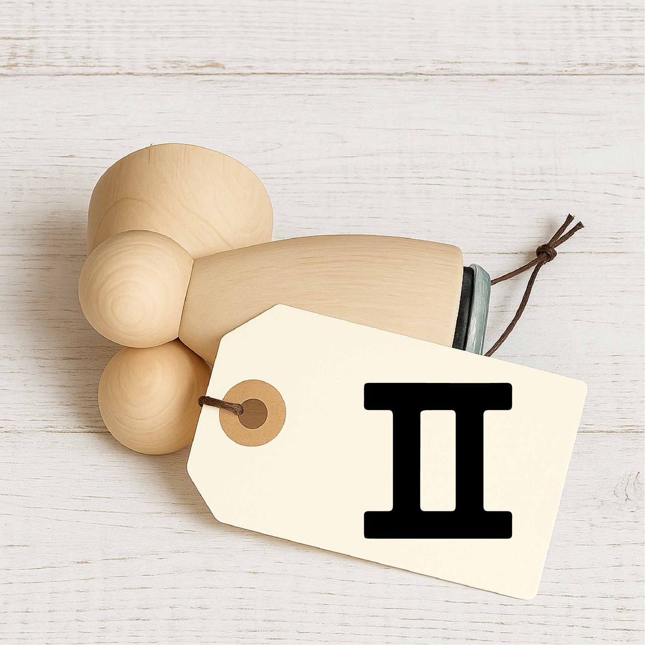 Stempidoo - Maxi Mini - Motivstempel - Sternzeichen - Zwilling - Stempel zum Basteln von Karten, DIY, Papier, Stoffen