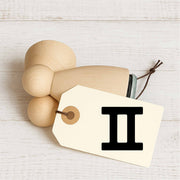 Stempidoo - Maxi Mini - Motivstempel - Sternzeichen - Zwilling - Stempel zum Basteln von Karten, DIY, Papier, Stoffen