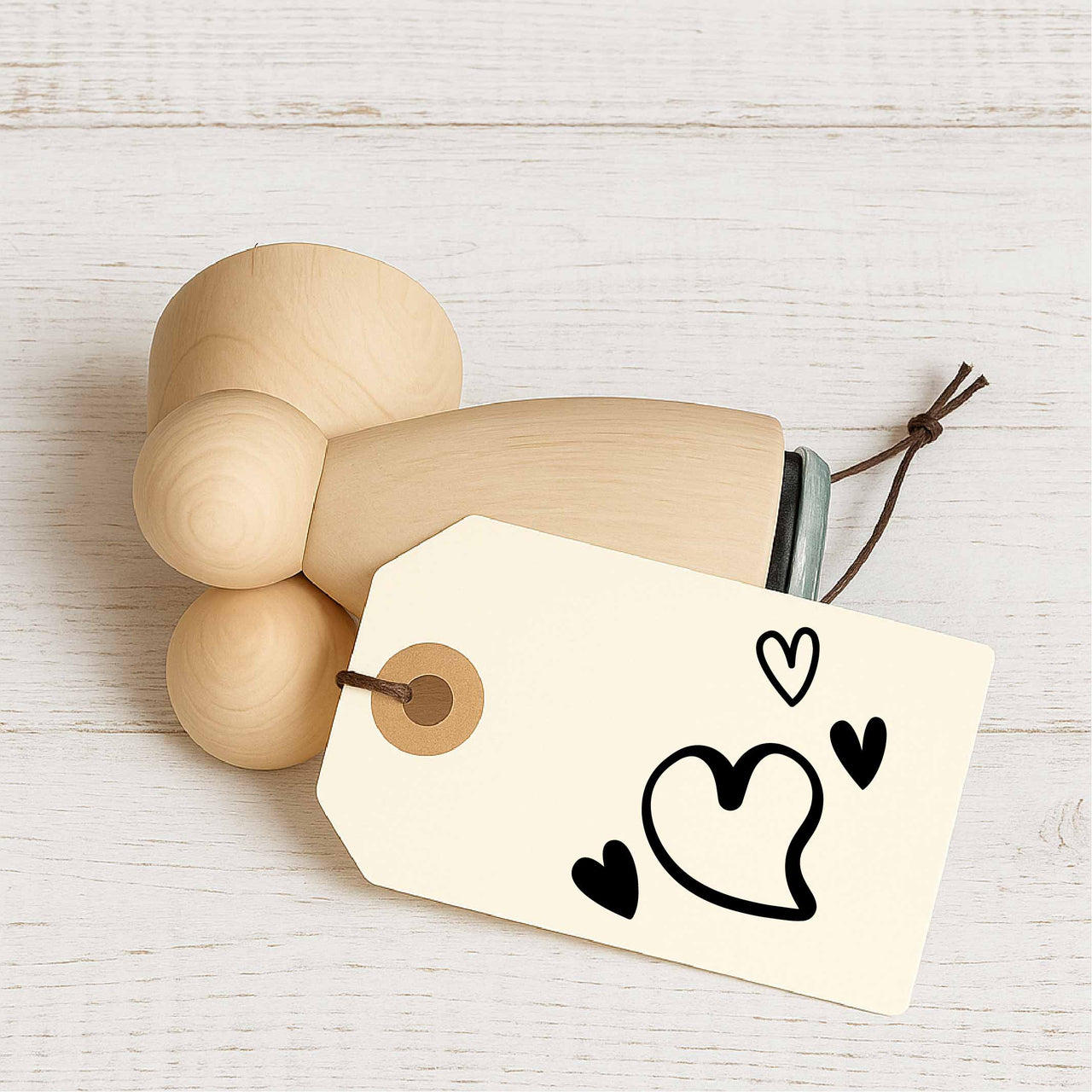 Stempidoo - Maxi Mini - Motivstempel - Herzen - Stempel zum Basteln von Karten, DIY, Papier, Stoffen 