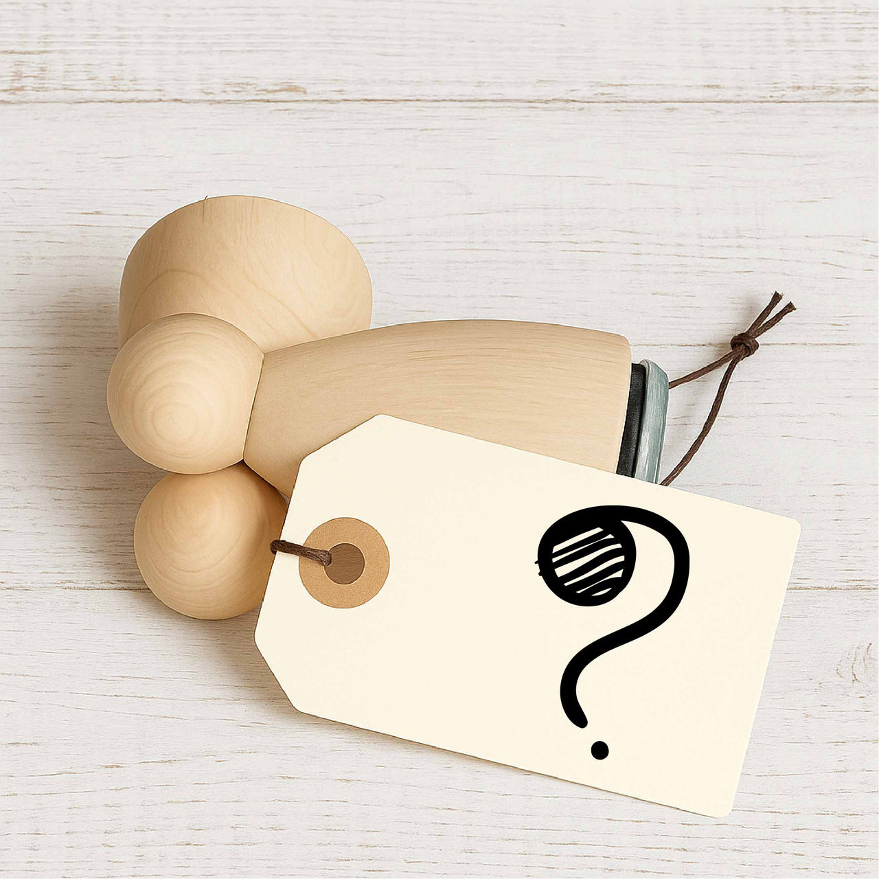 Stempidoo - Maxi Mini - Motivstempel - Comic Icon Fragezeichen - Stempel zum Basteln von Karten, DIY, Papier, Stoffen